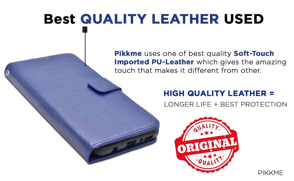 Pikkme Leather Flip Cover Case