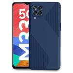 OxMore Back Cover for Samsung Galaxy M-33 (5G) (TPU | Flexible | Shockproof | Silicon) (Blue)