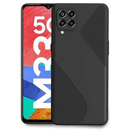 OxMore Back Cover for Samsung Galaxy M-33 (5G) (TPU | Flexible | Shockproof | Silicon) (Black)