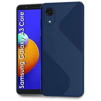 OxMore Back Cover for Samsung Galaxy A03 Core (TPU | Flexible | Shockproof | Silicon) (Navy Blue)