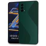 CellKraft Back Cover for iQoo Z5 (5G) (TPU | Flexible | Shockproof | Silicon) (Green)