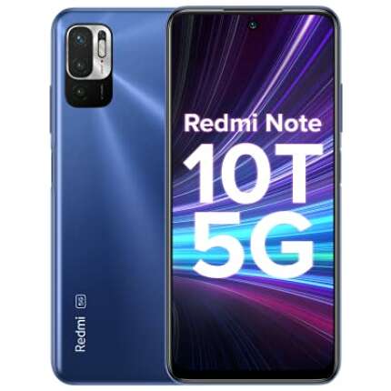 Redmi Note 10T 5G (Metallic Blue, 4GB RAM, 64GB Storage) | Dual 5G | 90Hz Adaptive Refresh Rate | MediaTek Dimensity 700 7nm Processor | 22.5W Charger Included