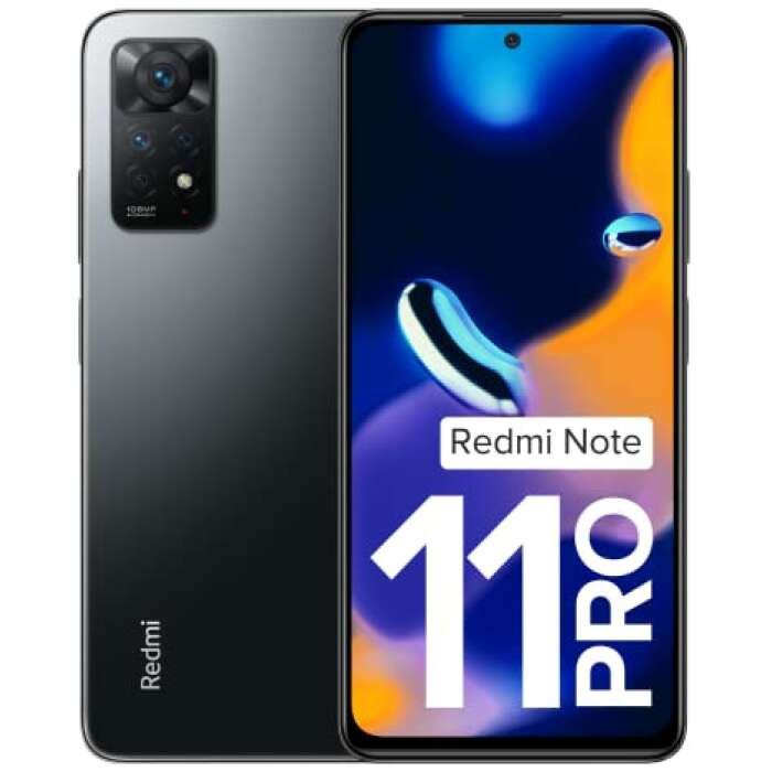 Redmi Note 11 Pro (Stealth Black, 8GB RAM, 128GB Storage)| 67W Turbo Charge | 120Hz Super AMOLED Display | Charger Included | Get 2 Months of YouTube Premium Free!