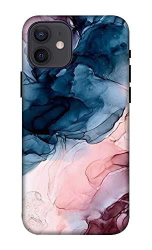 NDCOM Marble Color Printed Hard Mobile Back Cover Case for iPhone 12