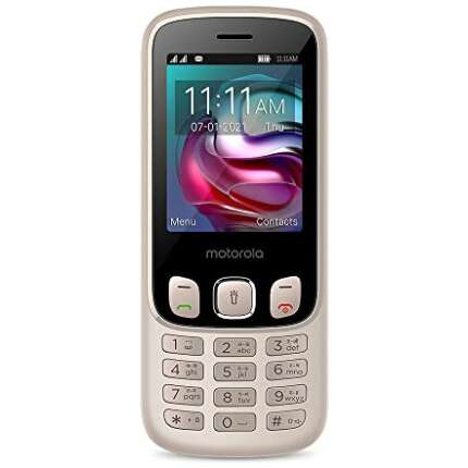 Motorola a70 keypad Mobile Dual Sim with Expandable Memory Upto 32GB,Camera, 2.4 inch Screen with 1750 mAh Battery, Rose Gold