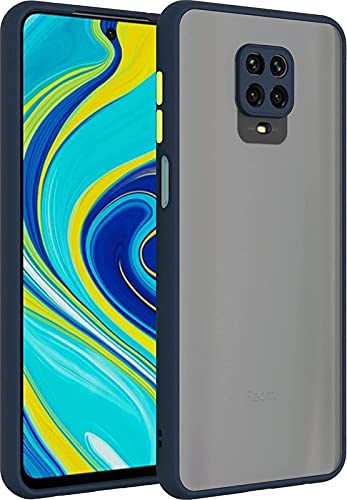 Glaslux Matte Translucent Camera Protection Case Cover for Mi Redmi Note 9 Pro Max - Blue