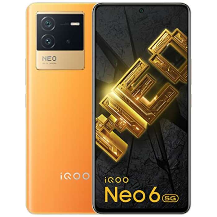 iQOO Neo 6 5G (Maverick Orange, 12GB RAM, 256GB Storage) | Snapdragon® 870 5G | 80W FlashCharge