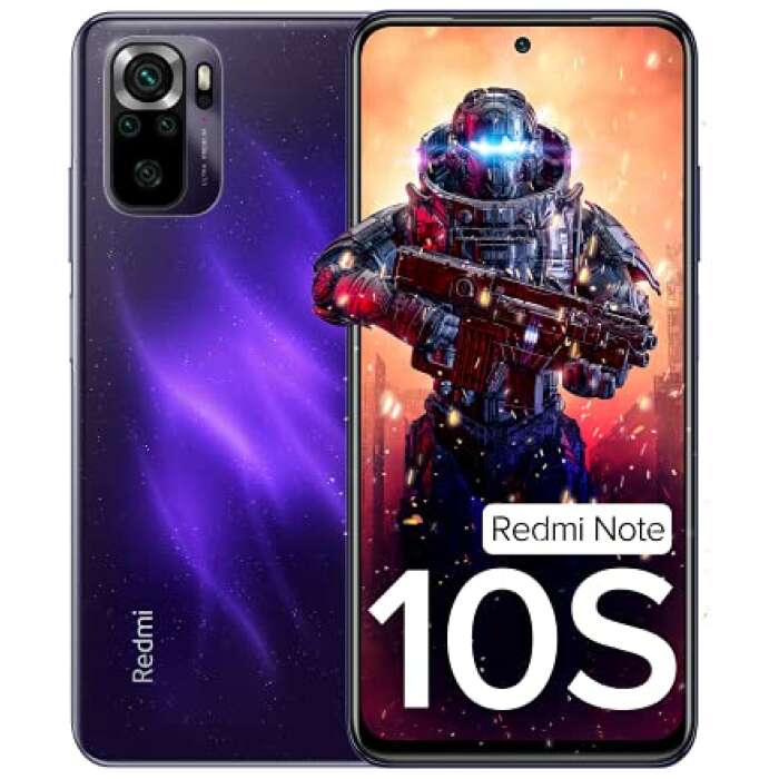 Redmi Note 10S (Cosmic Purple, 6GB RAM, 64 GB Storage) - Super Amoled Display | 64 MP Quad Camera | 6 Month Free Screen Replacement (Prime only) | Alexa Built in | 33W Charger Included