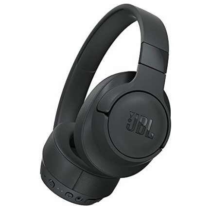JBL Tune 760NC, Over Ear Active Noise Cancellation Headphones with Mic, up to 50 Hours Playtime, JBL Pure Bass, Google Fast Pair, Dual Pairing, AUX & Voice Assistant Support for Mobile Phones (Black)