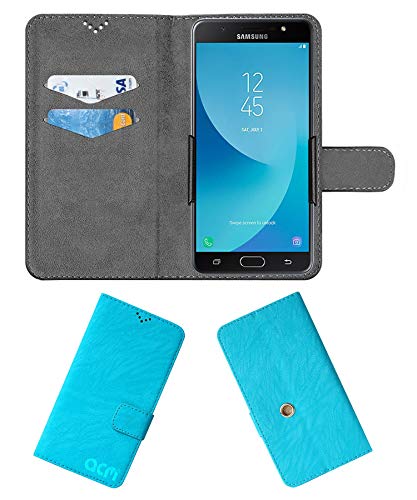 Acm Rotating Clip Flip Case Compatible with Samsung Galaxy J7 Max Mobile Cover Stand Sky Blue