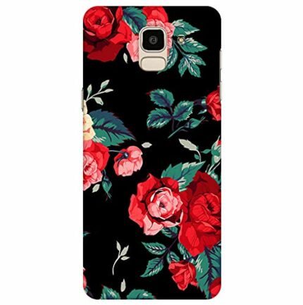 Arvi Enterprise Red Rose Slim Light Weight Back Cover for Samsung Galaxy J6/On6 Infinity (2018)