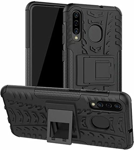 Cascov Samsung Galaxy M40, Back Cover, Premium Real Hybrid Shockproof Bumper Defender Cover, Kickstand Hybrid Desk Stand Back Case Cover for Samsung Galaxy M40 - Black