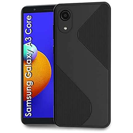 CellKraft Back Cover for Samsung Galaxy A03 Core (TPU | Flexible | Shockproof | Silicon) (Black)