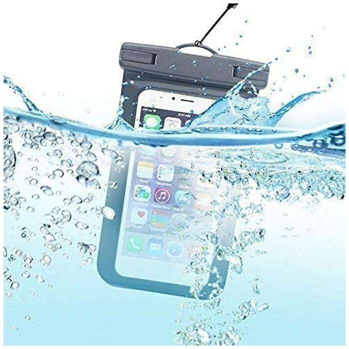 DARSHAN EXIM Transparent TPU Mobile Pouch Cover Protection from Water and dust Waterproof Pouch Cellphone Dry Bag Case for Any Mobile Phone * Waterproof Mobile Phone Storage Pouch [Multicolour]