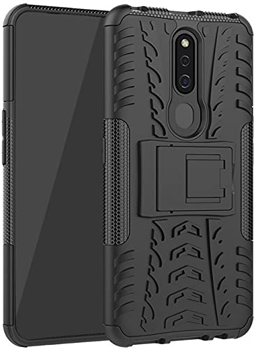 Glaslux Oppo F11 Pro, Back Cover, Premium Real Hybrid Shockproof Bumper Defender Cover, Kickstand Hybrid Desk Stand Back Case Cover for Oppo F11 Pro - Black