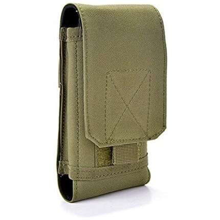 Homaxa / Army Camo Molle Bag for Mobile Phone Belt Pouch Holster Cover Case, 16.5 X 9.5 X 2.5 cm, Green