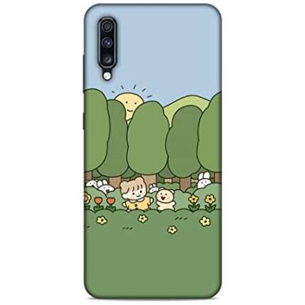 KHUMANIA Printed Mobile Back Hard Case Cover for Samsung Galaxy A70 / A70S (Scenery, Wallpaper, Nature Love, Flowers Art)