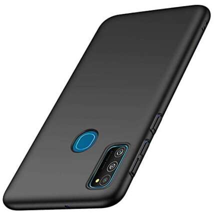 LazyLion Back Cover Case for Honor 9A, Silicone Shockproof Phone Case with [Soft Anti-Scratch Microfiber Lining] Black (Pack of 1)
