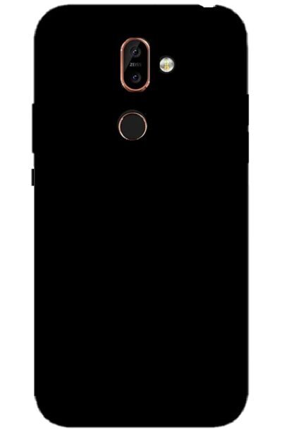 LazyLion Back Cover Case for Nokia 7 Plus, Silicone Shockproof Phone Case with [Soft Anti-Scratch Microfiber Lining] Black (Pack of 1)
