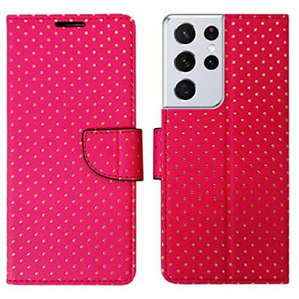 My Flips Bindi Pink Flip Cover for Samsung S21 Ultra