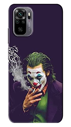 NDCOM Amazing Joker Smoking Cigarette Printed Hard Mobile Back Cover Case for Redmi Note 10S
