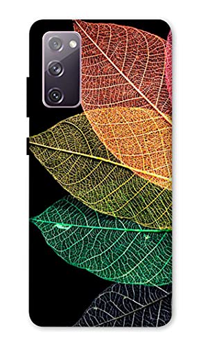 NDCOM Colorful Leaf Printed Hard Mobile Back Cover Case for Samsung Galaxy S20 FE 5G