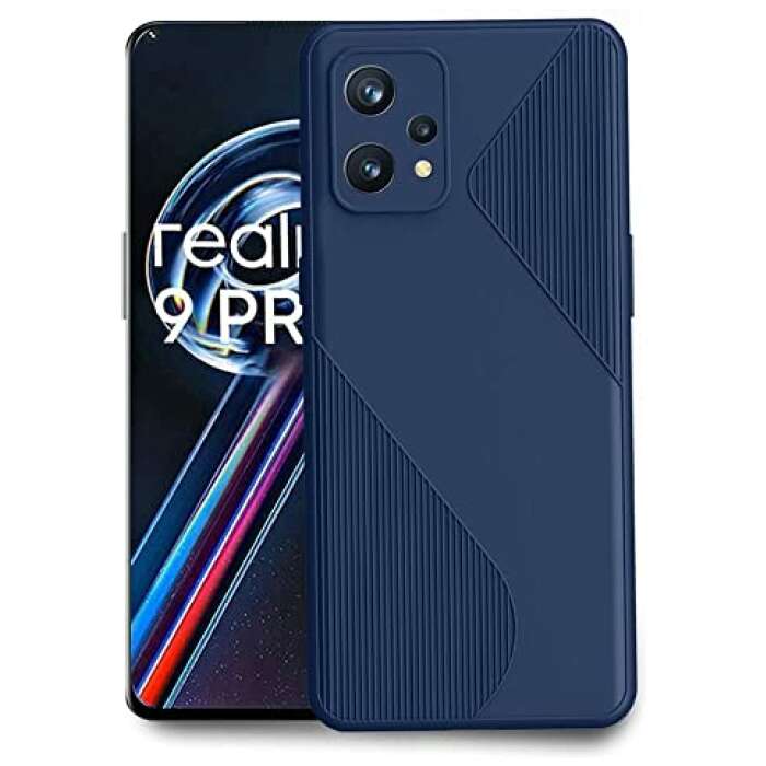 OxMore Back Cover for Realme 9 Pro (5G) (TPU | Flexible | Shock Proof | Silicon) (Blue)