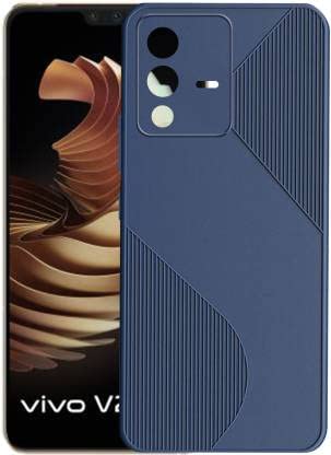 OxMore Back Cover for Vivo V 23 (5G) (TPU | Flexible | Shock Proof | Silicon) (Blue)