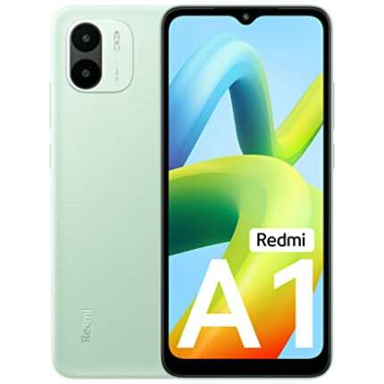 Redmi A1 (Light Green, 2GB RAM 32GB ROM) | Helio A22 | 5000 mAh Battery | 8MP AI Dual Cam | Leather Texture Design | Android 12