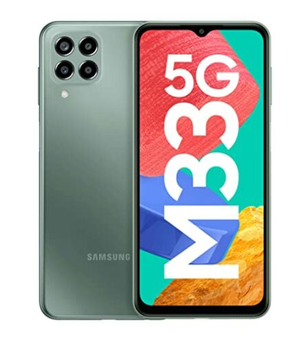 Samsung Galaxy M33 5G (Mystique Green, 6GB, 128GB Storage) | 6000mAh Battery | Upto 12GB RAM with RAM Plus | Travel Adapter to be Purchased Separately