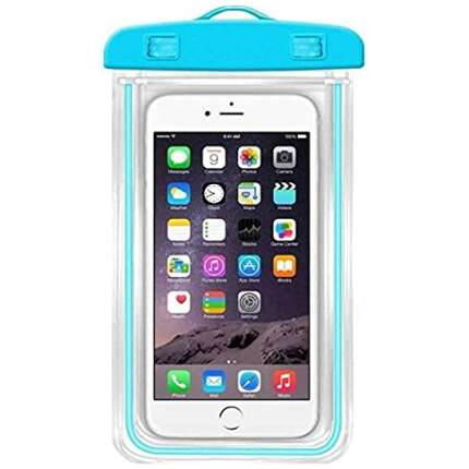 icall Universal Dust Proof rain Pouch Waterproof Plastic Mobile Cover for All Android and iPhone Models, Material TPU & PVC(Random Color 1PCS)