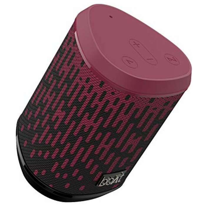 boAt Stone 170 5W Bluetooth Speaker with Upto 6 Hours Playback, TWS Feature, IPX6, Multifunction Buttons and SD Card Slot(Mysterious Maroon)