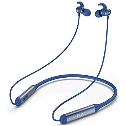 boAt Rockerz 330 Bluetooth Neckband with Upto 30 Hours Playtime, ASAP™ Charge, boAt Signature Sound, Dual Pairing & IPX5(Navy Blue)
