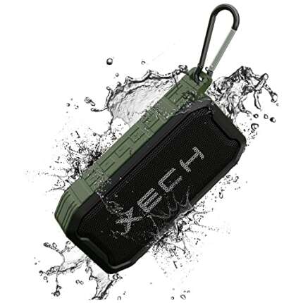 XECH Nuke II Waterproof Speaker with Powerful Bass IP67 Wireless 10W Speaker with Subwoofer & TWS Function Portable Rugged Design