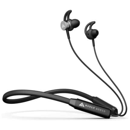 Newly Launched Boult Audio FXCharge with ENC, 32H Playtime, 5min=7H Lightning Boult Fast Charging, Environmental Noise Cancellation, Biggest 14.2 mm Driver, IPX5, Bluetooth Wireless Earphones (Black)