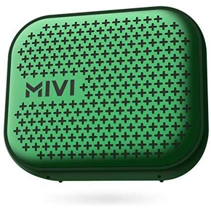 Mivi Roam 2 Wireless Bluetooth Speaker 5W, Portable Speaker with Studio Quality Sound, Powerful Bass, 24 Hours Playtime, Waterproof, Bluetooth 5.0 and in-Built Mic with Voice Assistance-Green
