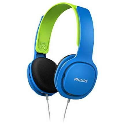 Philips Audio SHK2000BL Wired On Ear Headphones without Mic (Blue/Green)