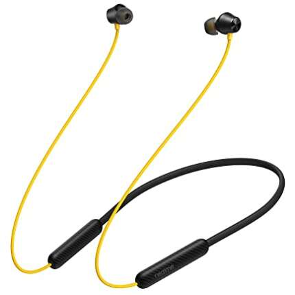 realme Buds Wireless 2S in Ear Earphone with mic, Dual Device Switching & Type C Fast Charge & Up to 24Hrs Playtime, Bluetooth Headset Neckband (Black)