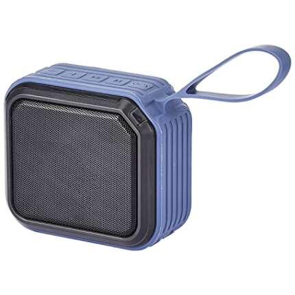 AmazonBasics Bluetooth Speaker, 5W Sound, TWS Mode, Powerful Bass, IPX6 Waterproof, Up to 19 hrs Playtime*, MicroSD Card, AUX and USB Input Support and Noise Cancelling Mic, 1-Year Warranty (Blue)