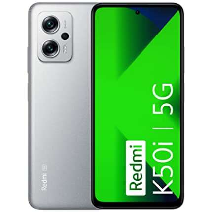Redmi K50i 5G (Quick Silver, 8GB RAM, 256GB Storage) | Flagship Mediatek Dimensity 8100 Processor | 144Hz Liquid FFS Display | Alexa Built-in
