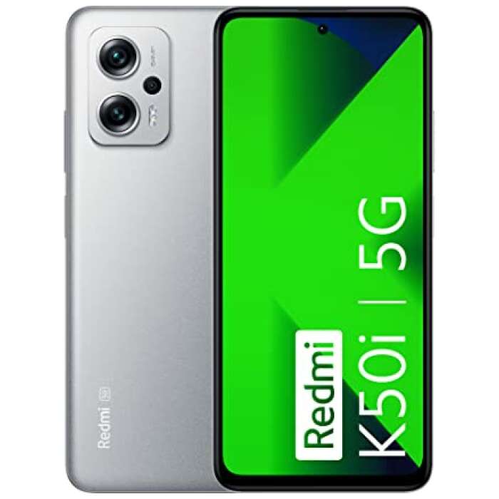Redmi K50i 5G (Quick Silver, 8GB RAM, 256GB Storage) | Flagship Mediatek Dimensity 8100 Processor | 144Hz Liquid FFS Display | Alexa Built-in