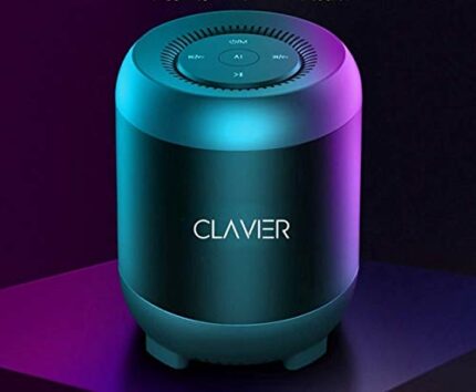 Clavier Atom Portable Bluetooth Speaker, Bluetooth 5.0 Wireless Speakers with HD Sound and Rich Bass, LED Flashing Light, Built-in Mic for iPhone & Android