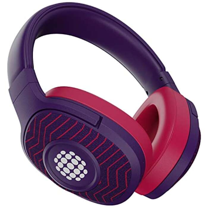 boAt Rockerz 550 Sunburn Edition with 50MM Drivers, 20 Hours Playback, Physical Noise Isolation and Soft Padded Earcups(Techno Purple)