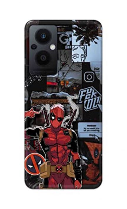 NDCOM for Superhero Collage Printed Hard Mobile Back Cover Case for Oppo F21 Pro 5G