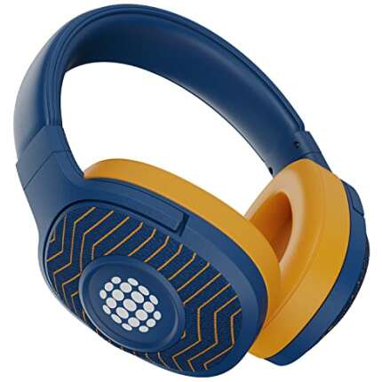 boAt Rockerz 550 Sunburn Edition with 50MM Drivers, 20 Hours Playback, Physical Noise Isolation and Soft Padded Earcups(Jazzy Blue)