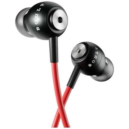 Boult Audio BassBuds Storm-X in-Ear Wired Earphones with Mic and Full Metal Body for Extra Bass & HD Sound (Red)
