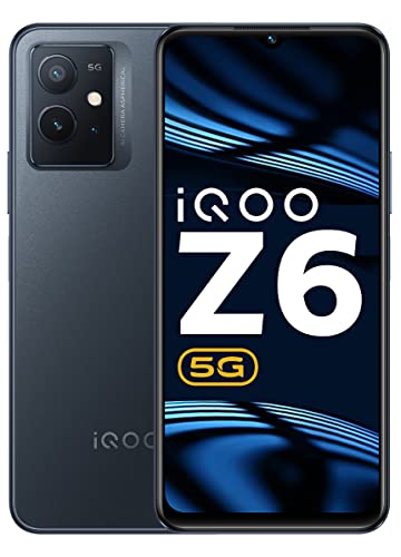 iQOO Z6 5G (Dynamo Black, 8GB RAM, 128GB Storage) | Snapdragon 695-6nm Processor | 120Hz FHD+ Display | 5000mAh Battery