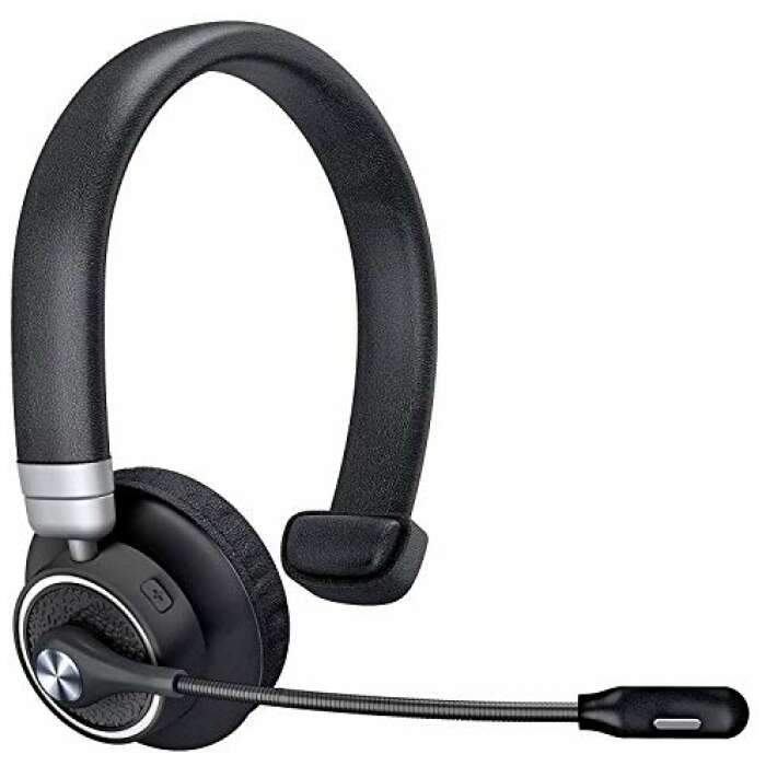AirSound M91 Pro Bluetooth Wireless Over Ear Headphones,BT V5.0 Wireless CVC 8.0 Noise-Cancelling On-Ear Headset with Flexible with mic for Conference Calls, 24 Hr Talk Time (Black)