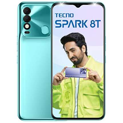 Tecno Spark 8T (Turquoise Cyan,7GB Expandable RAM, 64GB Storage)| 50MP AI Camera | 6.6" (16.7cm) FHD+Display | 5000mAh