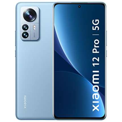 Xiaomi 12 Pro | 5G (Couture Blue, 12GB RAM, 256GB Storage)| Snapdragon 8 Gen 1 | 50+50+50MP Flagship Cameras (OIS) | 10bit 2K+ Curved AMOLED Display | Sound by Harman Kardon